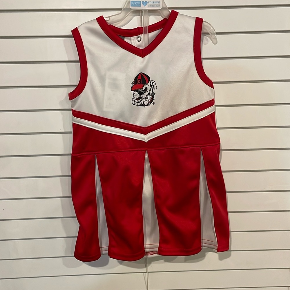 UGA Toddler Cheerleader Uniform, Go Dawgs! 3T NWT